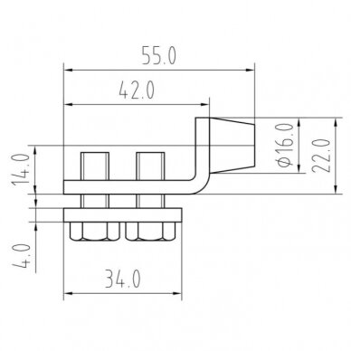 60.238.25 35x32x1,5 mm PROFILIO STBDIS 1 60.238.25 35x32x1,5 mm PROFILIO STBDIS 1