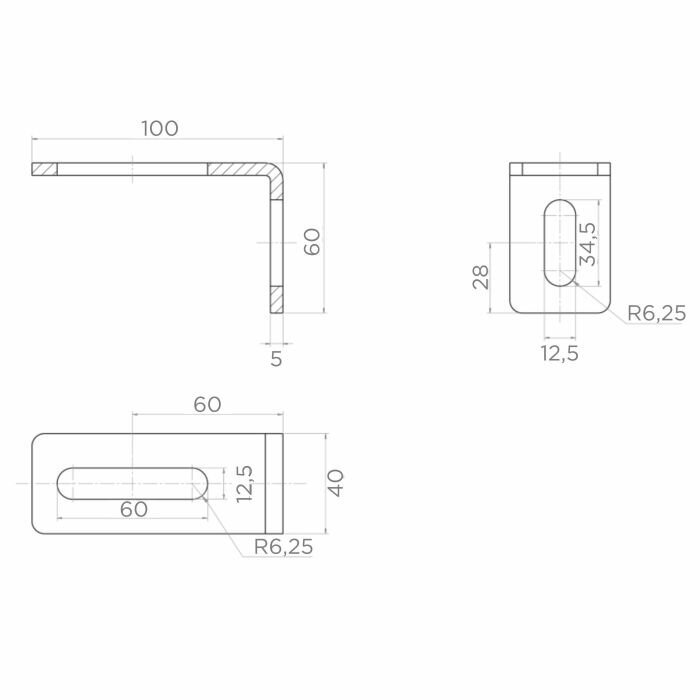 60.041.7016 Kreipiamojo ratuko laikiklis 100x60mm ANTRACITO SPALVOS 1 60.041.7016 Kreipiamojo ratuko laikiklis 100x60mm ANTRACITO SPALVOS 1