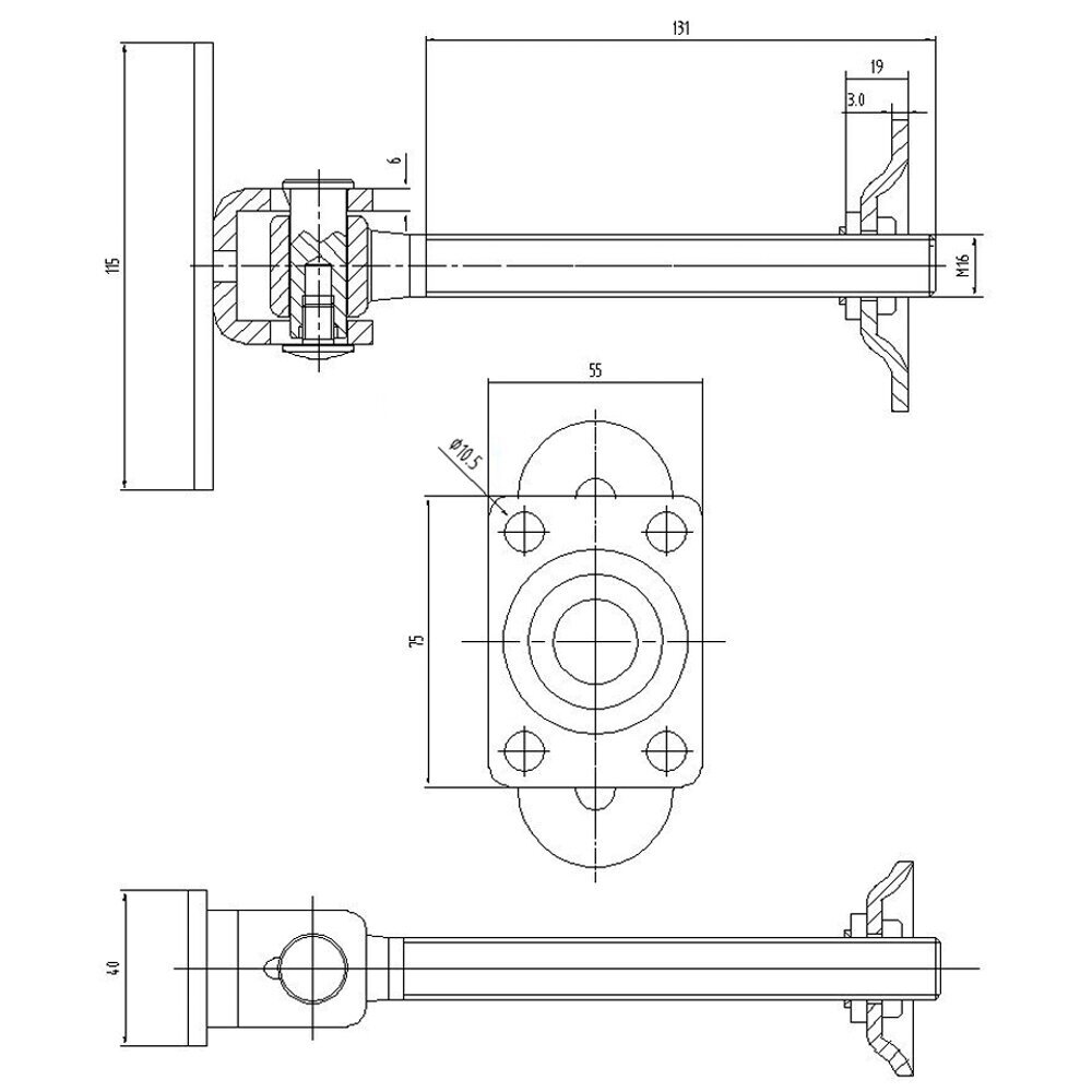 61.068.16.01 M16 115X40 IR 75X55x3 MM 1 61.068.16.01 M16 115X40 IR 75X55x3 MM 1