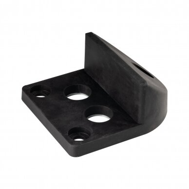 61.191 150x130 mm H65 mm vartų atrama su guminiu buferiu 1