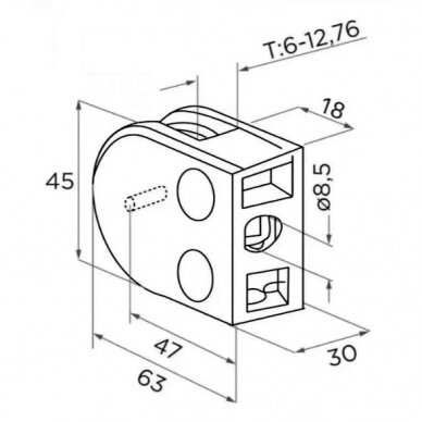 N01.63D3.4XS 63X45X30MM 1