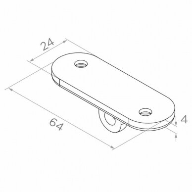 N08.0103.4XS 64x24x4mm 1 N08.0103.4XS 64x24x4mm 1