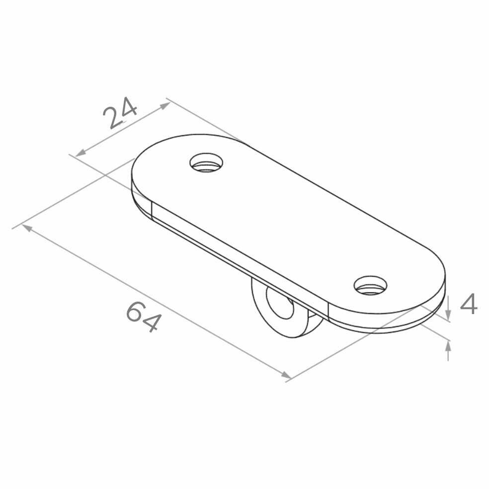 N08.0103.4XS 64x24x4mm 1 N08.0103.4XS 64x24x4mm 1