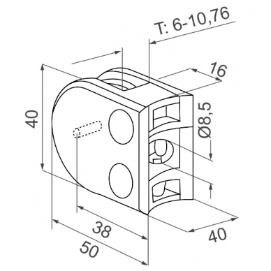 Statramstis N31.1915.4BS Ø42.4 X H1230 3 Statramstis N31.1915.4BS Ø42.4 X H1230 3